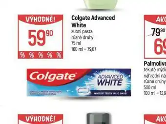 Globus Colgate advanced white zubní pasta nabídka