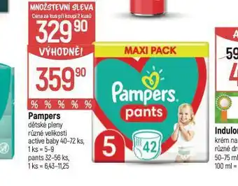 Globus Pampers dětské plenky nabídka