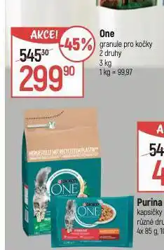 Globus Purina one granule pro kočky nabídka