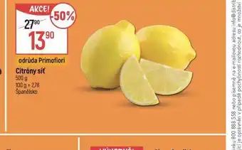 Globus Citrony síť nabídka