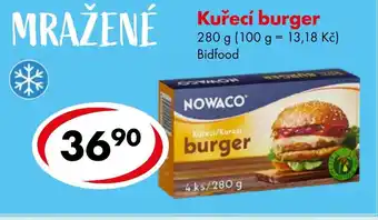 CBA Kuřecí burger nabídka