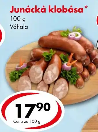 CBA Junácká klobása nabídka