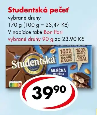 CBA Studentská pečeť nabídka