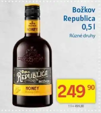 Kubík potraviny Božkov Republica 0.5 l. nabídka