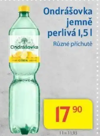 Kubík potraviny Ondrášovka jemně perlivá 1,5 l. nabídka