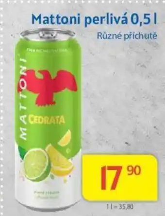 Kubík potraviny Mattoni perlivá 0,5 l. nabídka