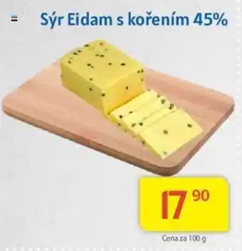 Kubík potraviny Sýr Eidam s kořením 45% nabídka