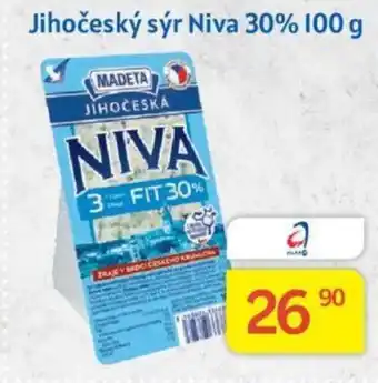 Kubík potraviny Jihočeský sýr Niva 30% 100 g nabídka