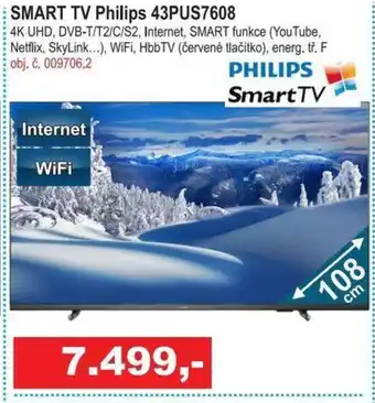 Elektro Spáčil SMART TV Philips 43PUS7608 nabídka