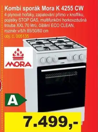 Elektro Spáčil Kombi sporák Mora K 4255 CW nabídka