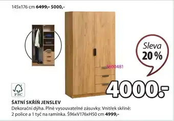 JYSK ŠATNÍ SKŘÍŇ JENSLEV nabídka