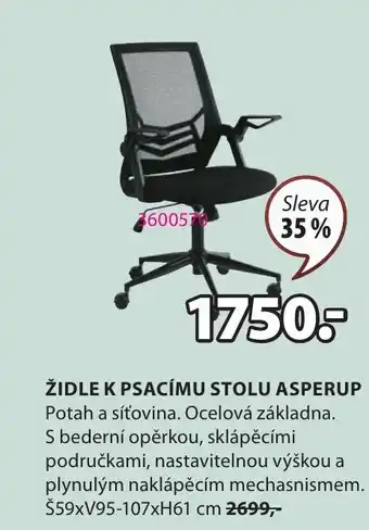 JYSK ŽIDLE K PSACÍMU STOLU ASPERUP nabídka