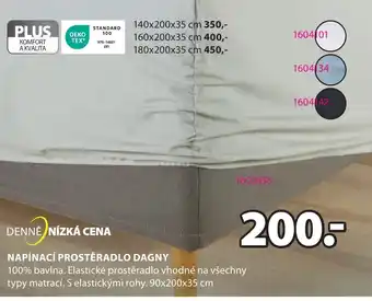 JYSK NAPÍNACÍ PROSTĚRADLO DAGNY nabídka