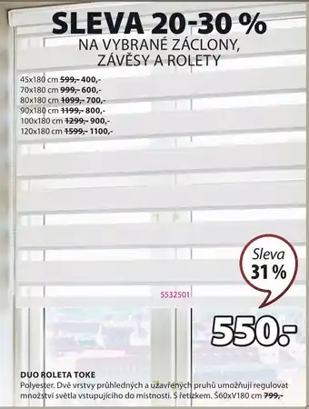 JYSK DUO ROLETA TOKE nabídka