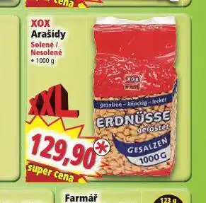 Norma Xox arašídy nabídka