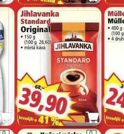 Norma Jihlavanka standard mletá káva nabídka