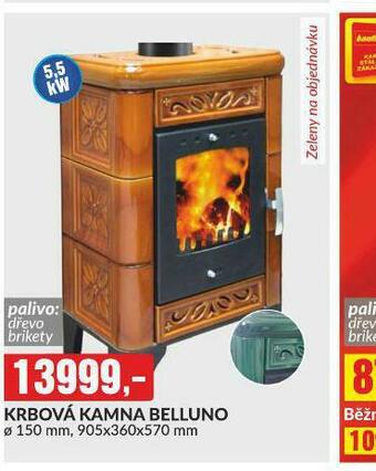 Baumax Krbová kamna belluno nabídka