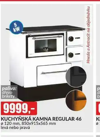 Baumax Kuchyňská kamna regular 46 nabídka