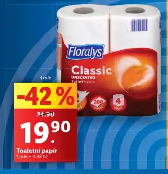 Lidl Toaletní papír nabídka