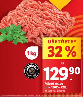 Lidl Mleté maso mix 100% XXL nabídka