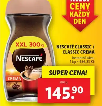 Lidl NESCAFÉ CLASSIC / CLASSIC CREMA nabídka