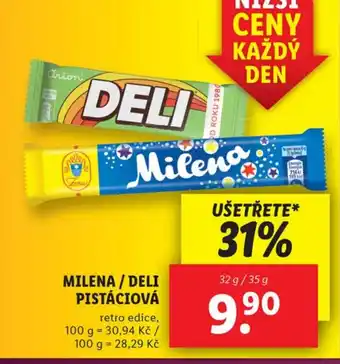 Lidl MILENA / DELI PISTÁCIOVÁ nabídka