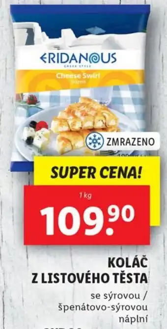 Lidl KOLÁČ Z LISTOVÉHO TĚSTA nabídka
