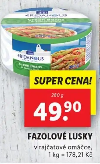 Lidl FAZOLOVÉ LUSKY nabídka