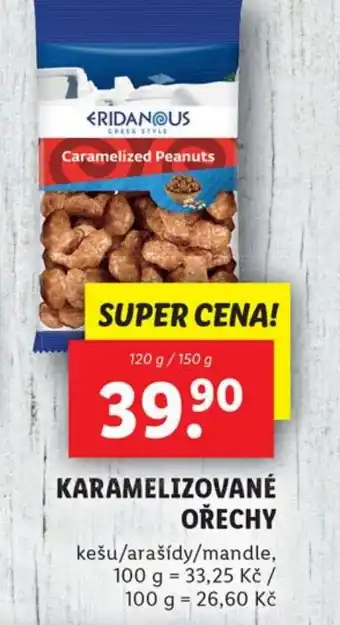 Lidl KARAMELIZOVANÉ OŘECHY nabídka