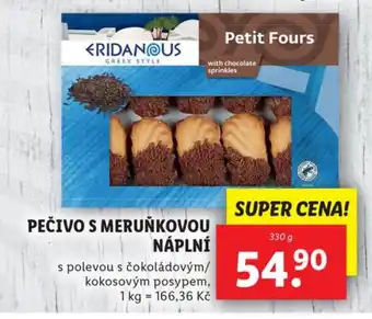 Lidl PEČIVO S MERUŇKOVOU NÁPLNÍ nabídka