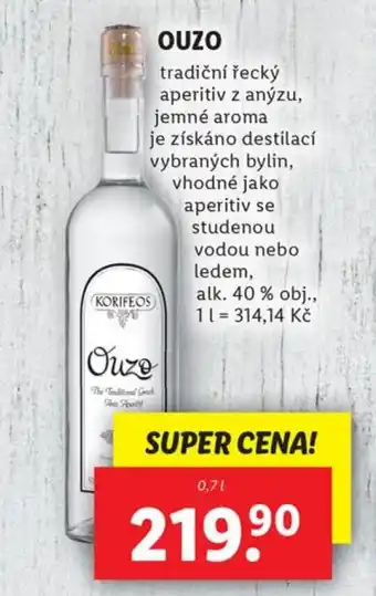 Lidl OUZO nabídka