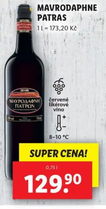 Lidl MAVRODAPHNE PATRAS nabídka