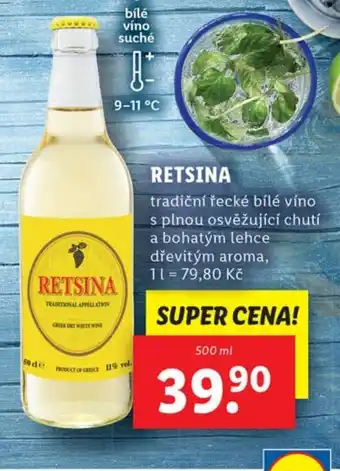 Lidl RETSINA nabídka