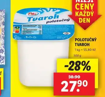 Lidl Polotučný tvaroh nabídka