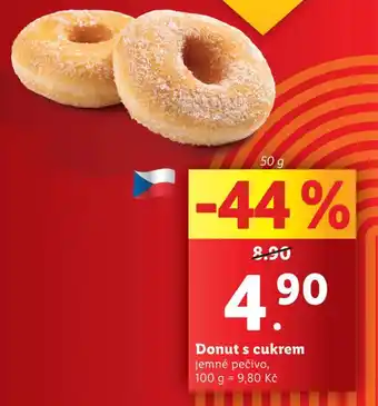 Lidl Donut s cukrem nabídka