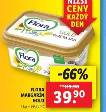 Lidl Flora margarín gold nabídka
