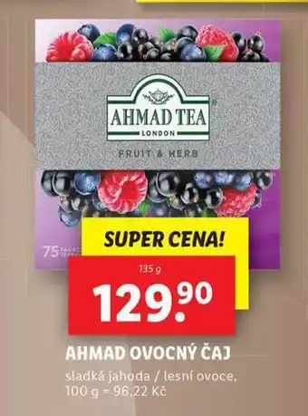 Lidl Ahmad ovocný čaj nabídka