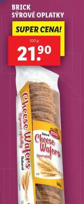 Brick sýrové oplatky
