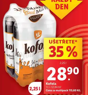 Lidl Kofola 2,25l nabídka