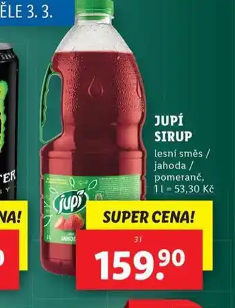 Lidl Jupí sirup nabídka