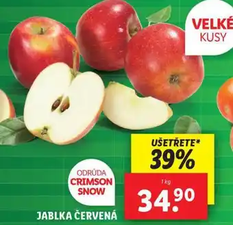 Lidl Jablka červená nabídka
