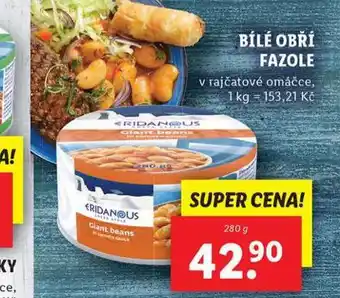 Lidl Bílé obří fazole nabídka