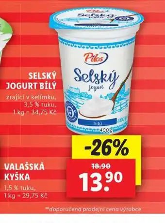 Lidl Selský jogurt bílý nabídka