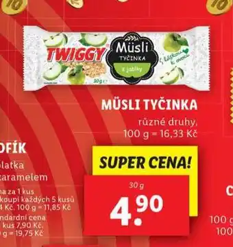 Lidl Müsli tyčinka nabídka