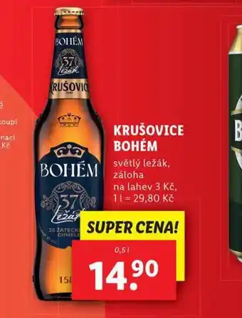 Lidl Pivo krušovice bohém nabídka