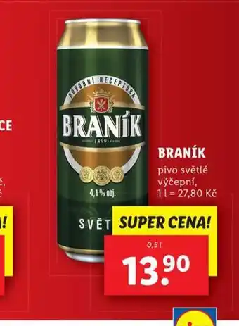 Lidl Pivo braník nabídka