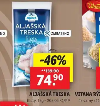 Lidl Aljašská treska nabídka