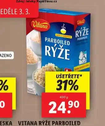 Lidl Vitana rýže parboiled nabídka