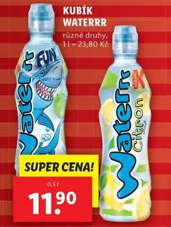 Lidl Kubík waterrr nabídka