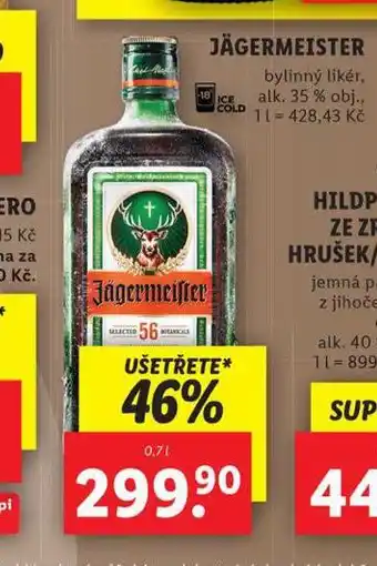 Lidl Jägermeister nabídka